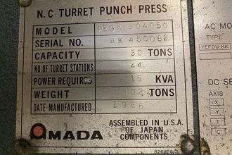 1986 AMADA PEGA 304050 Turret Press | 520 Machinery Sales LLC (4)