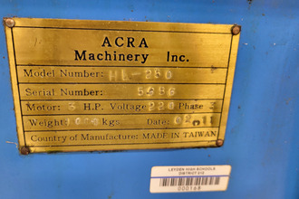 2002 ACRA HL-250 Horizontal Band Saws | 520 Machinery Sales LLC (9)